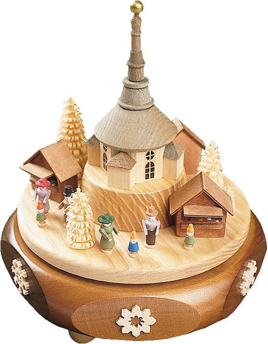 Richard Glässer Spieldose Seiffener Weihnachtsmarkt, 22er Spielwerk - Stille Nacht Richard Glässer Spieldose Seiffener Weihnachtsmarkt, 22er Spielwerk - Stille Nacht