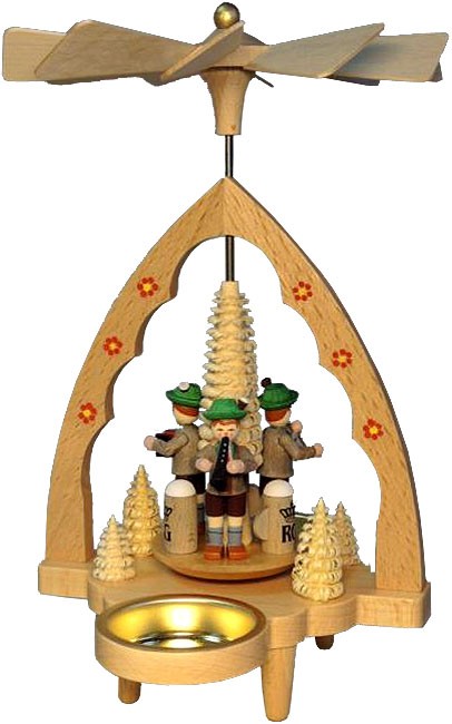 Richard Glässer Teelichtpyramide Bayerntrio Richard Glässer Teelichtpyramide Bayerntrio