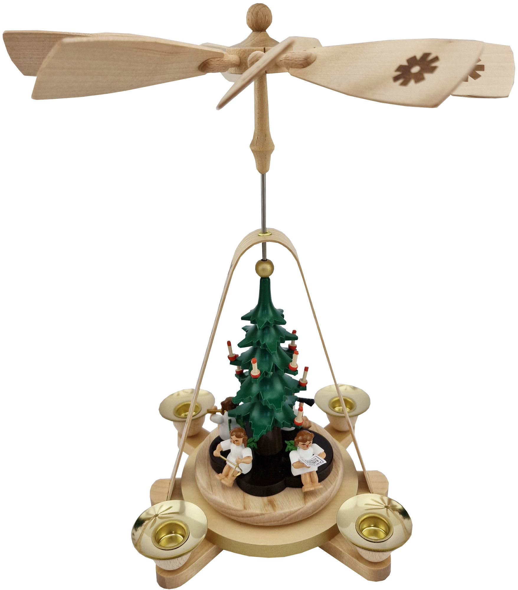 Richard Glässer Weihnachtspyramide Engel mit Christbaum Richard Glässer Weihnachtspyramide Engel mit Christbaum