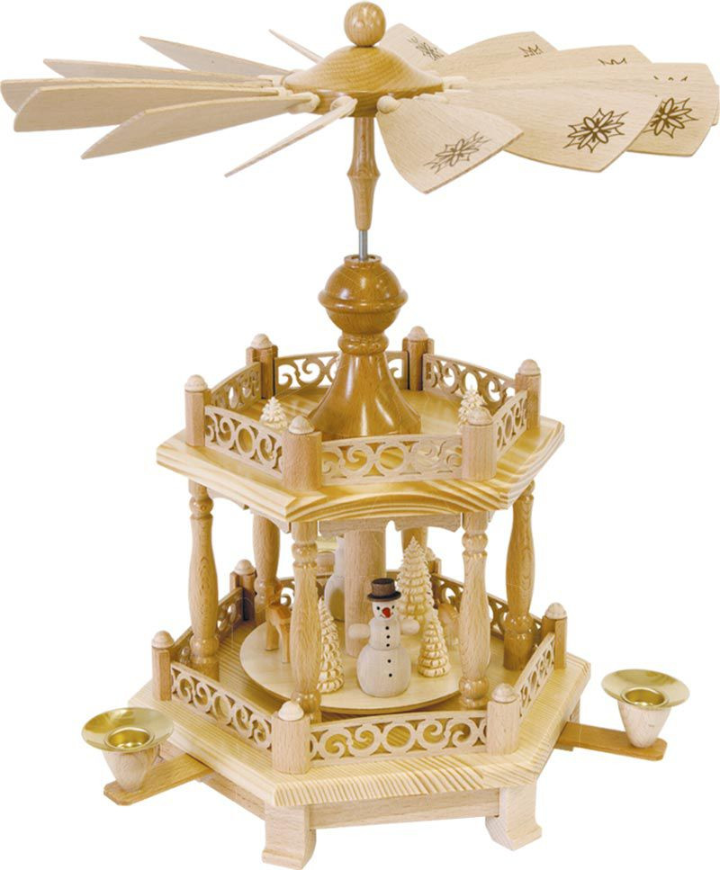 Richard Glässer Pyramide Schneemänner, 1-stöckig mit Barockzaun Richard Glässer Pyramide Schneemänner, 1-stöckig mit Barockzaun