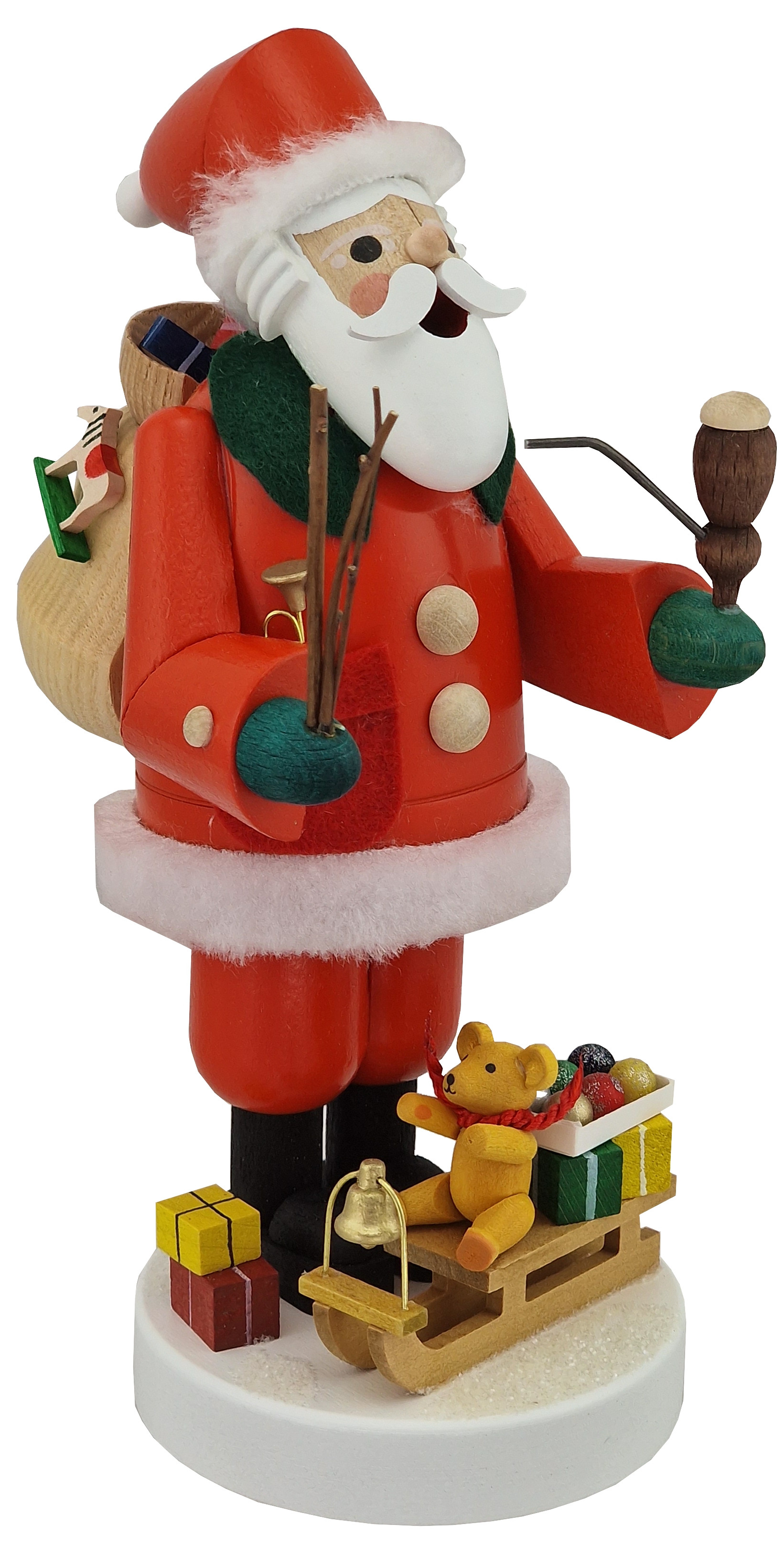 Richard Glässer Räuchermann Weihnachtsmann mit Schlitten Richard Glässer Räuchermann Weihnachtsmann mit Schlitten