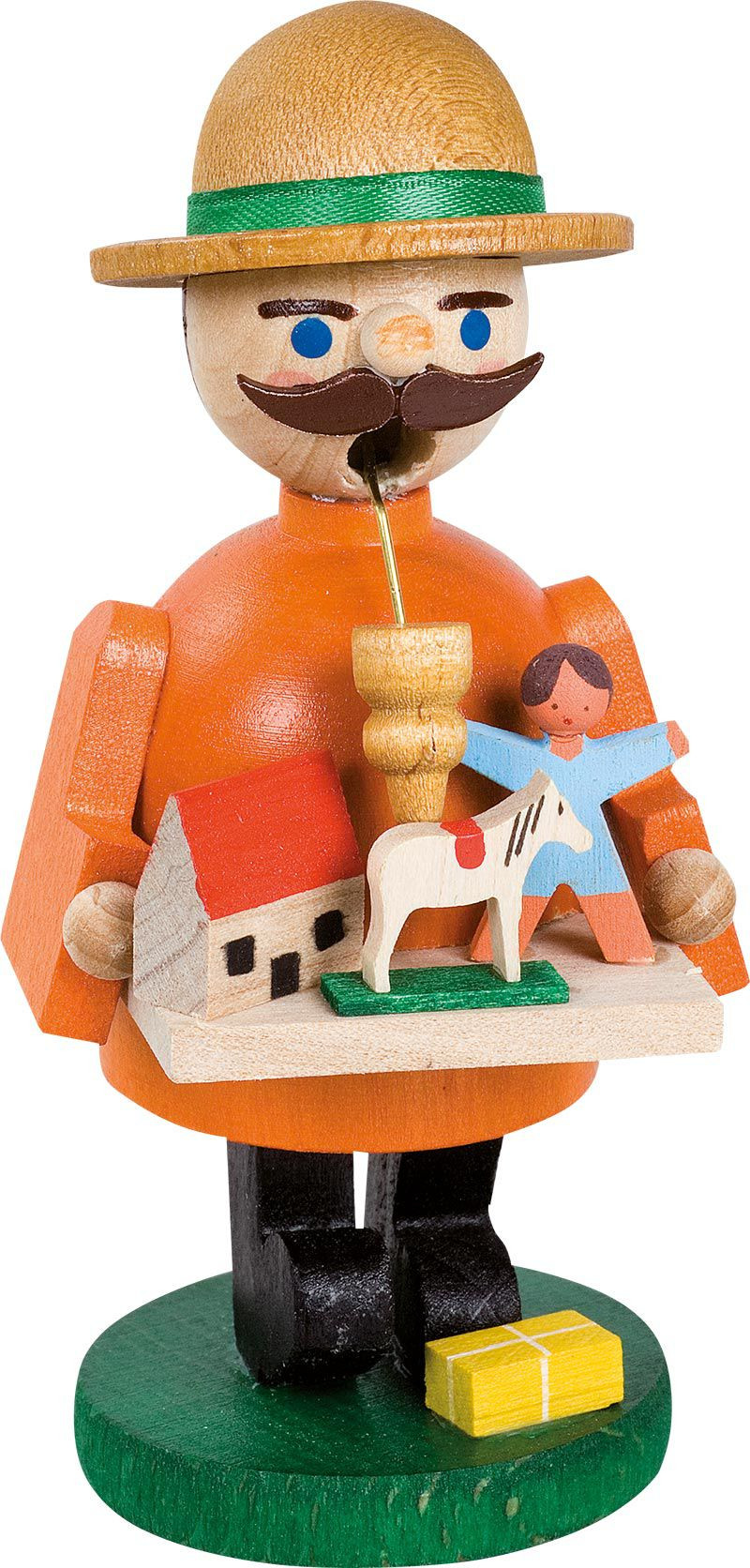 Richard Glässer Mini-Räuchermann Spielzeughändler Richard Glässer Mini-Räuchermann Spielzeughändler