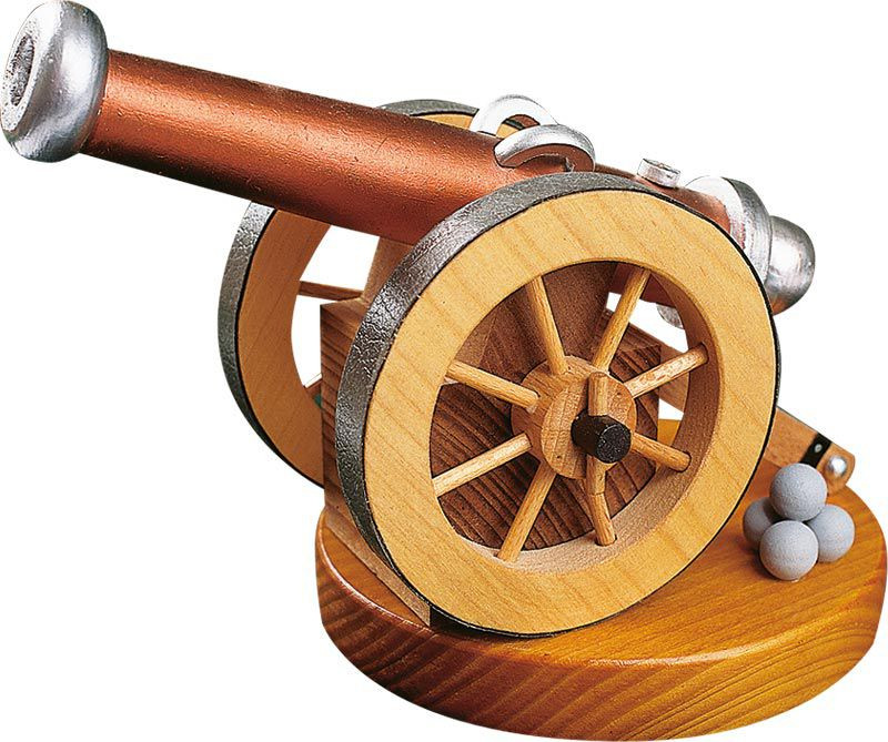 Richard Glässer Räucherfigur Historische Kanone Richard Glässer Räucherfigur Historische Kanone