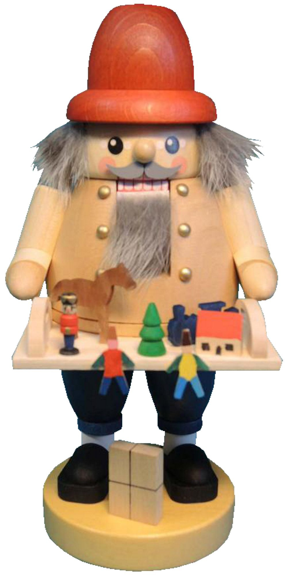 Richard Glässer Nussknacker Spielzeughändler, natur Richard Glässer Nussknacker Spielzeughändler, natur