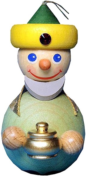 Richard Glässer Baumbehang König mit gelbem Turban Richard Glässer Baumbehang König mit gelbem Turban