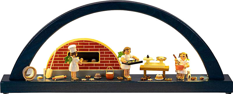 Richard Glässer Schwibbogen Engelbäckerei, LED Richard Glässer Schwibbogen Engelbäckerei, LED