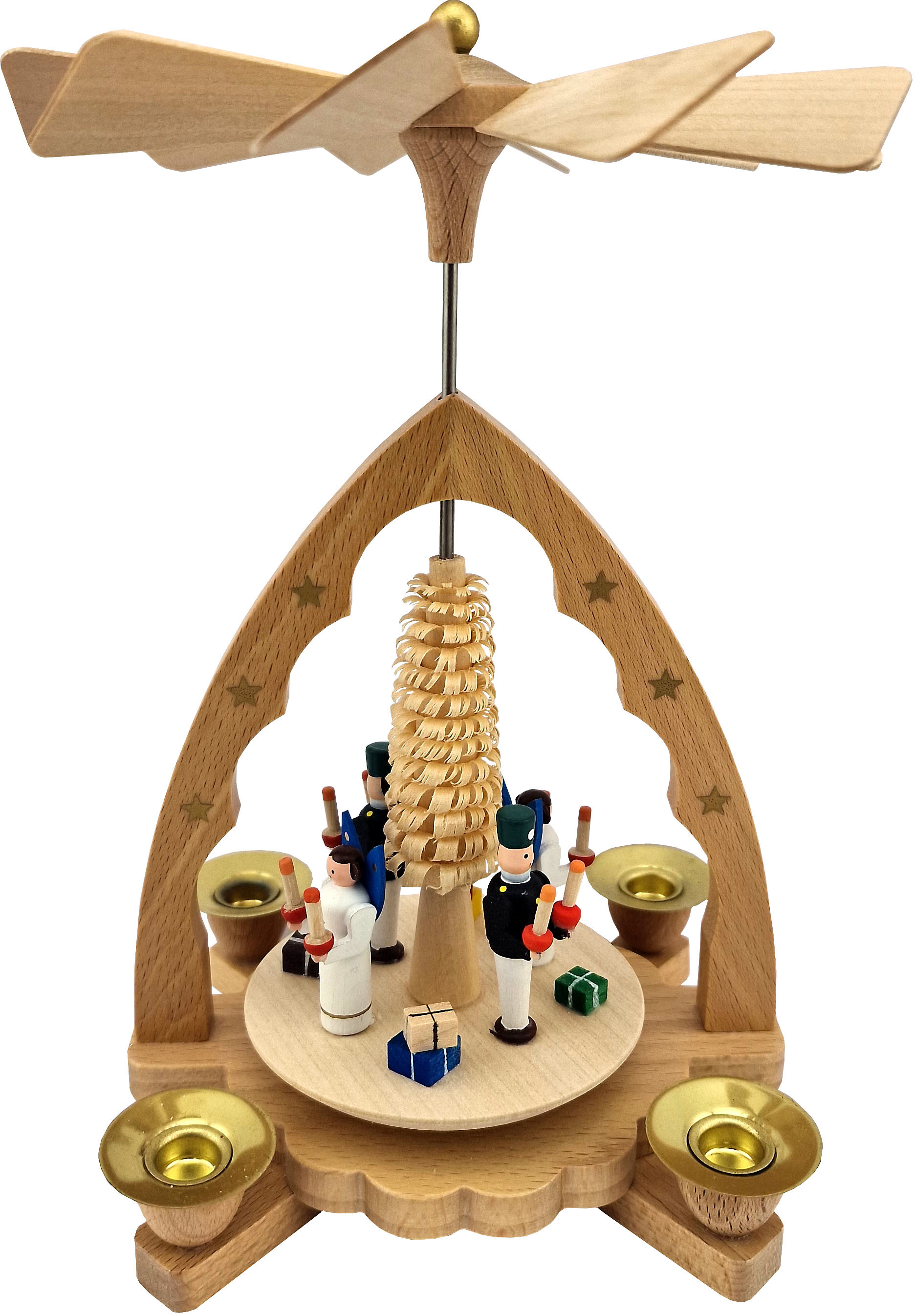 Richard Glässer Weihnachtspyramide, Engel und Bergmann Richard Glässer Weihnachtspyramide, Engel und Bergmann