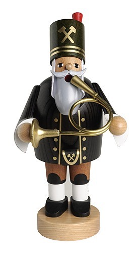 KWO Räuchermann Bergmann mit Horn - die Bärtigen KWO Räuchermann Bergmann mit Horn - die Bärtigen