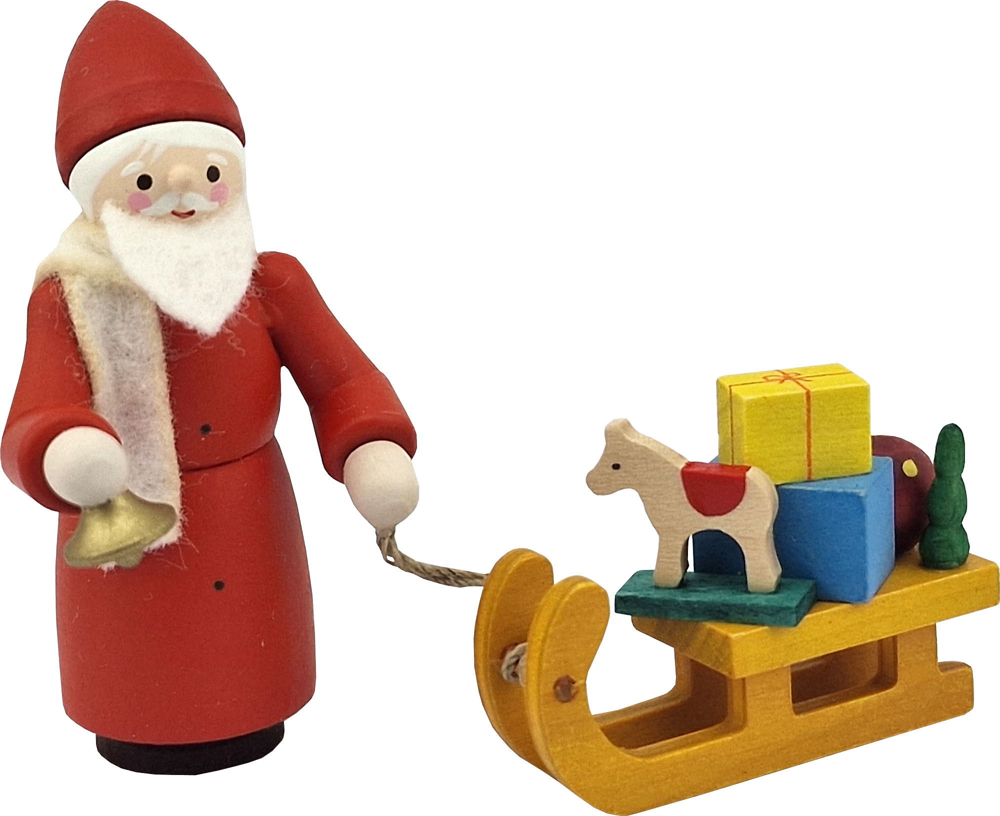 Romy Thiel Nikolaus mit Schlitten, bunt Romy Thiel Nikolaus mit Schlitten, bunt