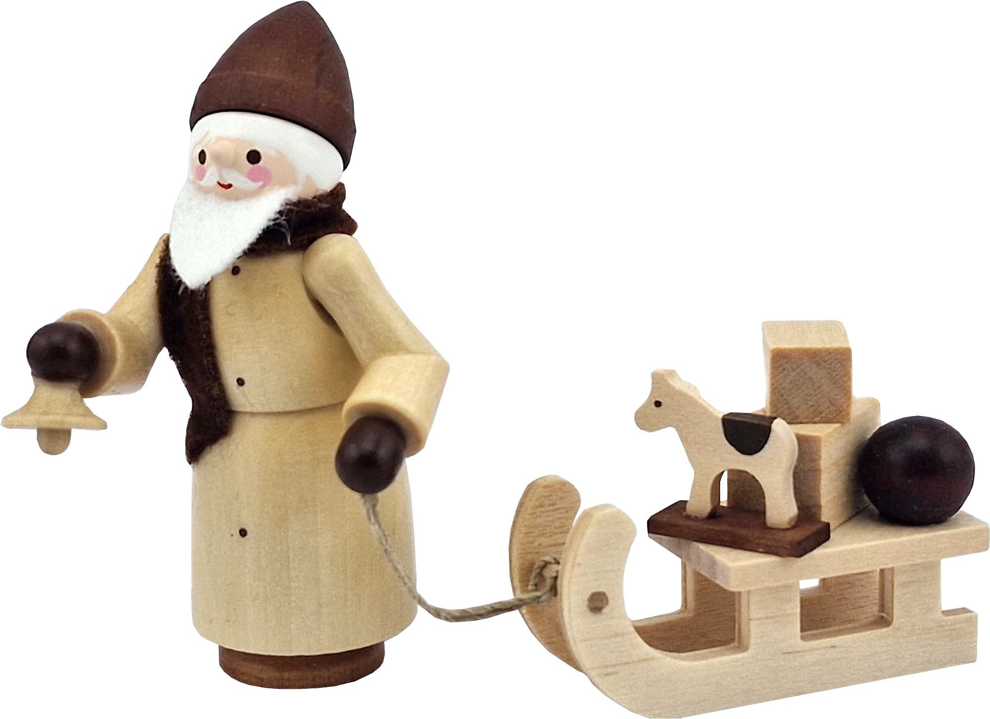 Romy Thiel Nikolaus mit Schlitten, natur Romy Thiel Nikolaus mit Schlitten, natur