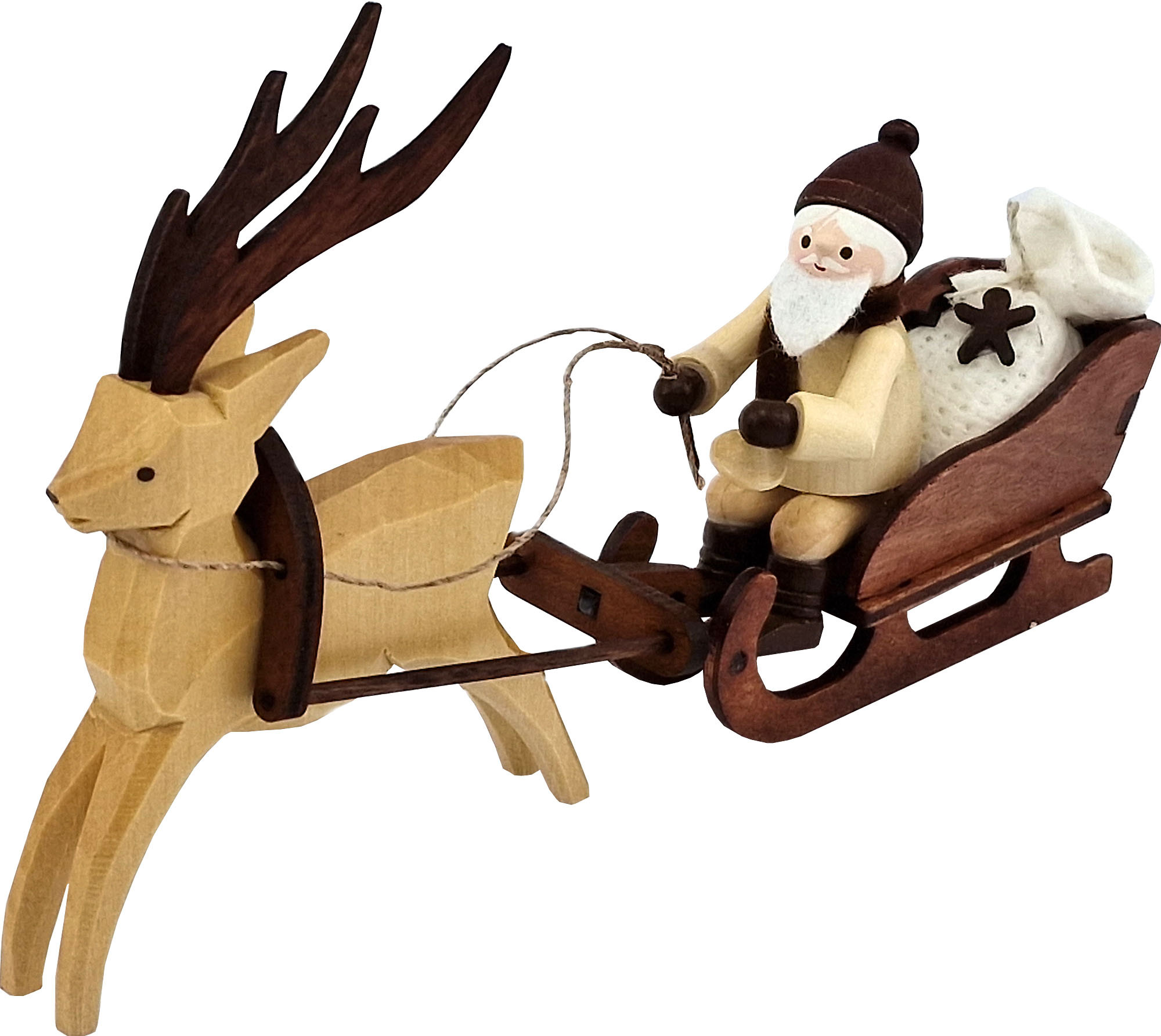Romy Thiel Nikolaus mit Rentierschlitten natur Romy Thiel Nikolaus mit Rentierschlitten natur