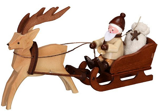 Romy Thiel Nikolaus mit Rentierschlitten natur Romy Thiel Nikolaus mit Rentierschlitten natur