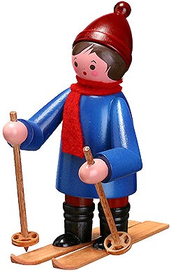 Romy Thiel Skifahrer , groß - blau Romy Thiel Skifahrer , groß - blau