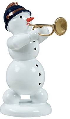 Ellmann Schneemann mit Jazztrompete