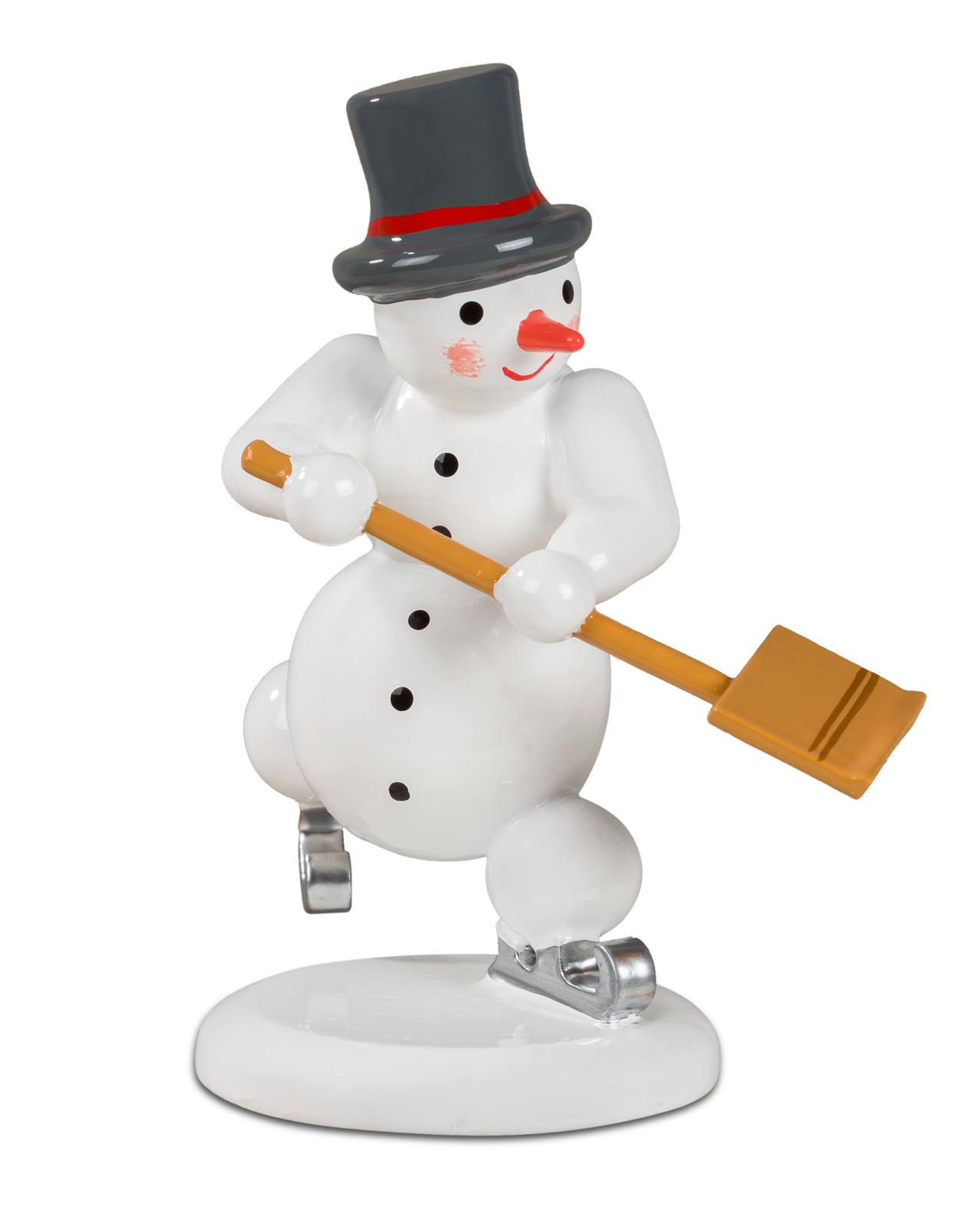 Ellmann Schneemann - tanzend mit Schneeschieber Ellmann Schneemann - tanzend mit Schneeschieber