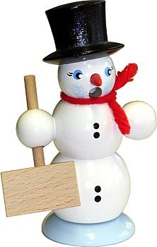 ArtDesign Räuchermann Schneemann mit Schippe