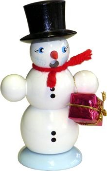 ArtDesign Räuchermann Schneemann mit Paket ArtDesign Räuchermann Schneemann mit Paket