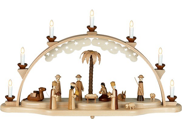 Ellmann Schwibbogen Christi Geburt / natur Ellmann Schwibbogen Christi Geburt / natur