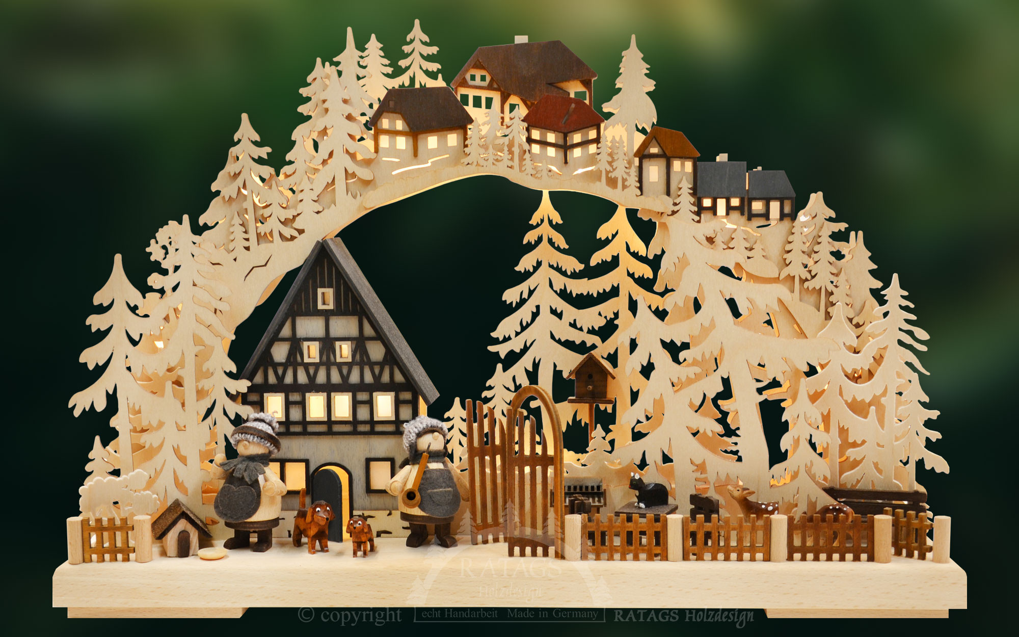 ratags 3D-Schwibbogen Fachwerkträume, klein ratags 3D-Schwibbogen Fachwerkträume, klein