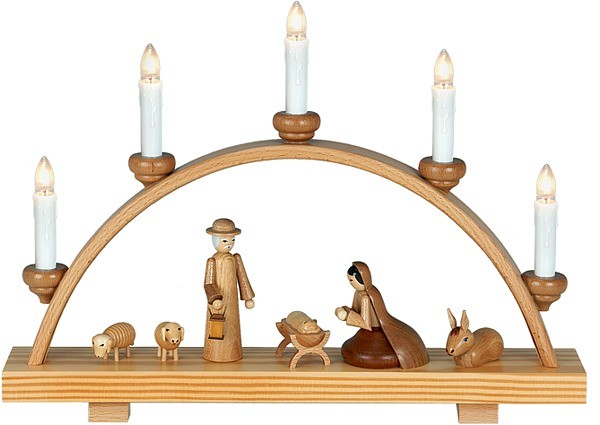 Ellmann Schwibbogen Heilige Familie / natur Ellmann Schwibbogen Heilige Familie / natur