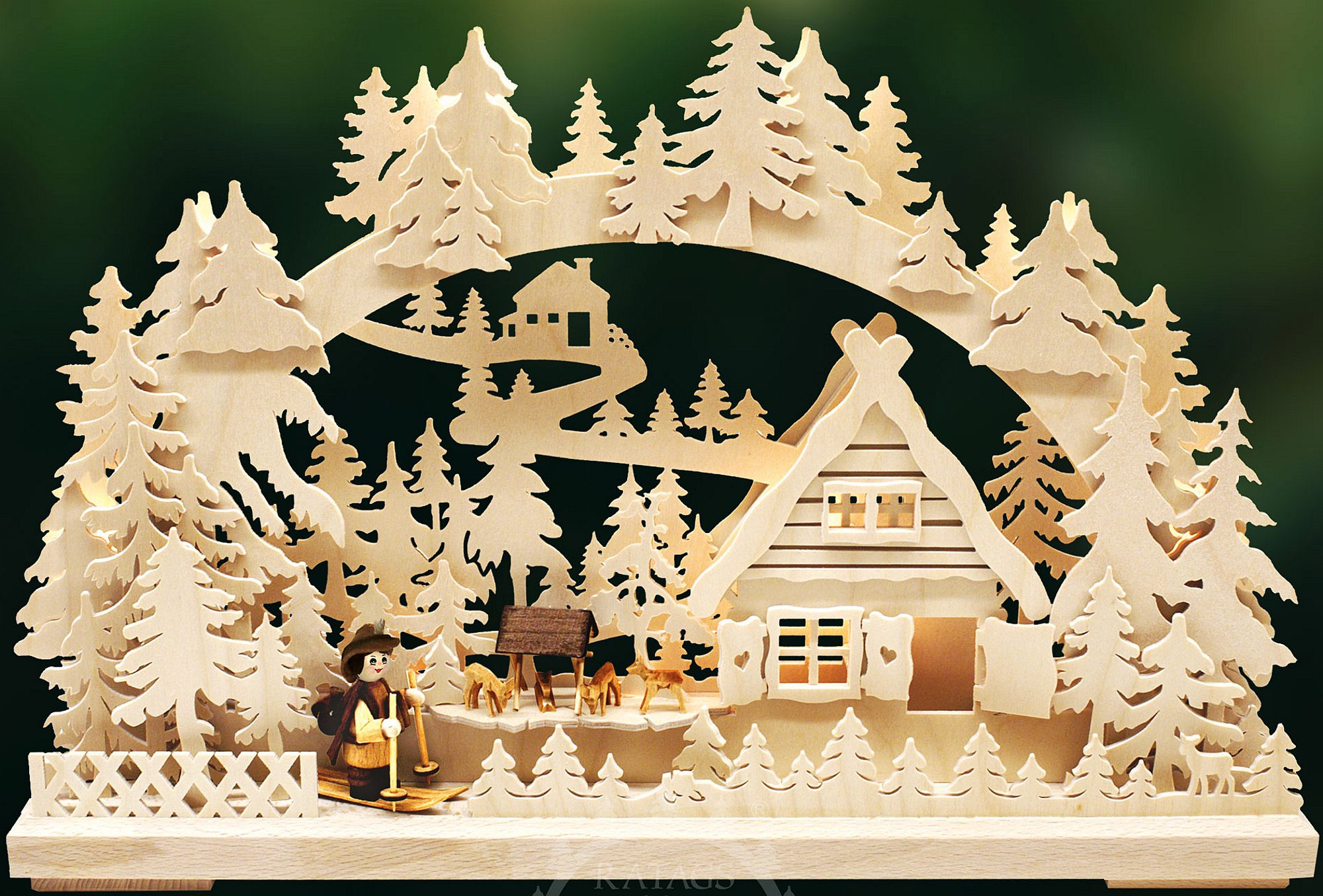 Ratags 3D-Schwibbogen Langlauf, klein Ratags 3D-Schwibbogen Langlauf, klein