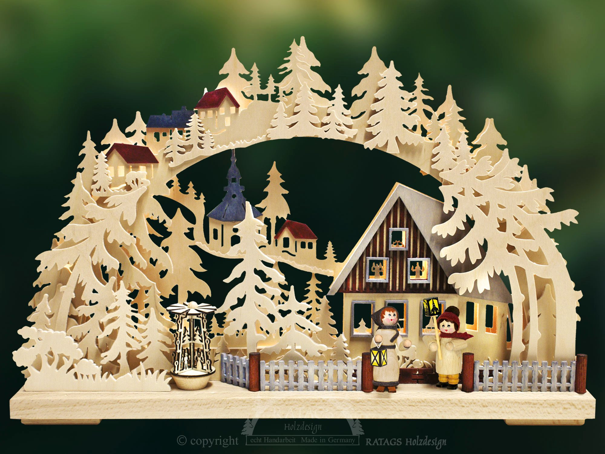 Ratags 3D-Schwibbogen Laternenschein, klein Ratags 3D-Schwibbogen Laternenschein, klein