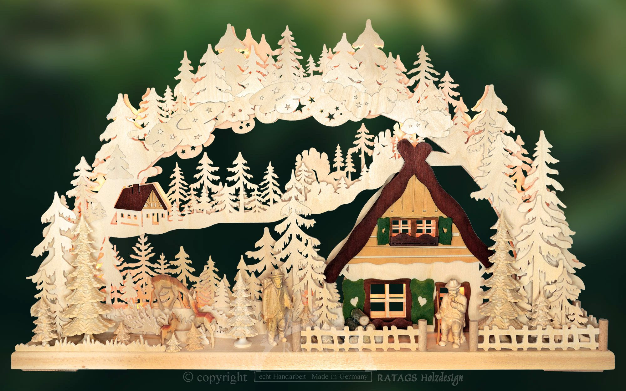 Ratags 3D-Schwibbogen Ruhepause, groß Ratags 3D-Schwibbogen Ruhepause, groß