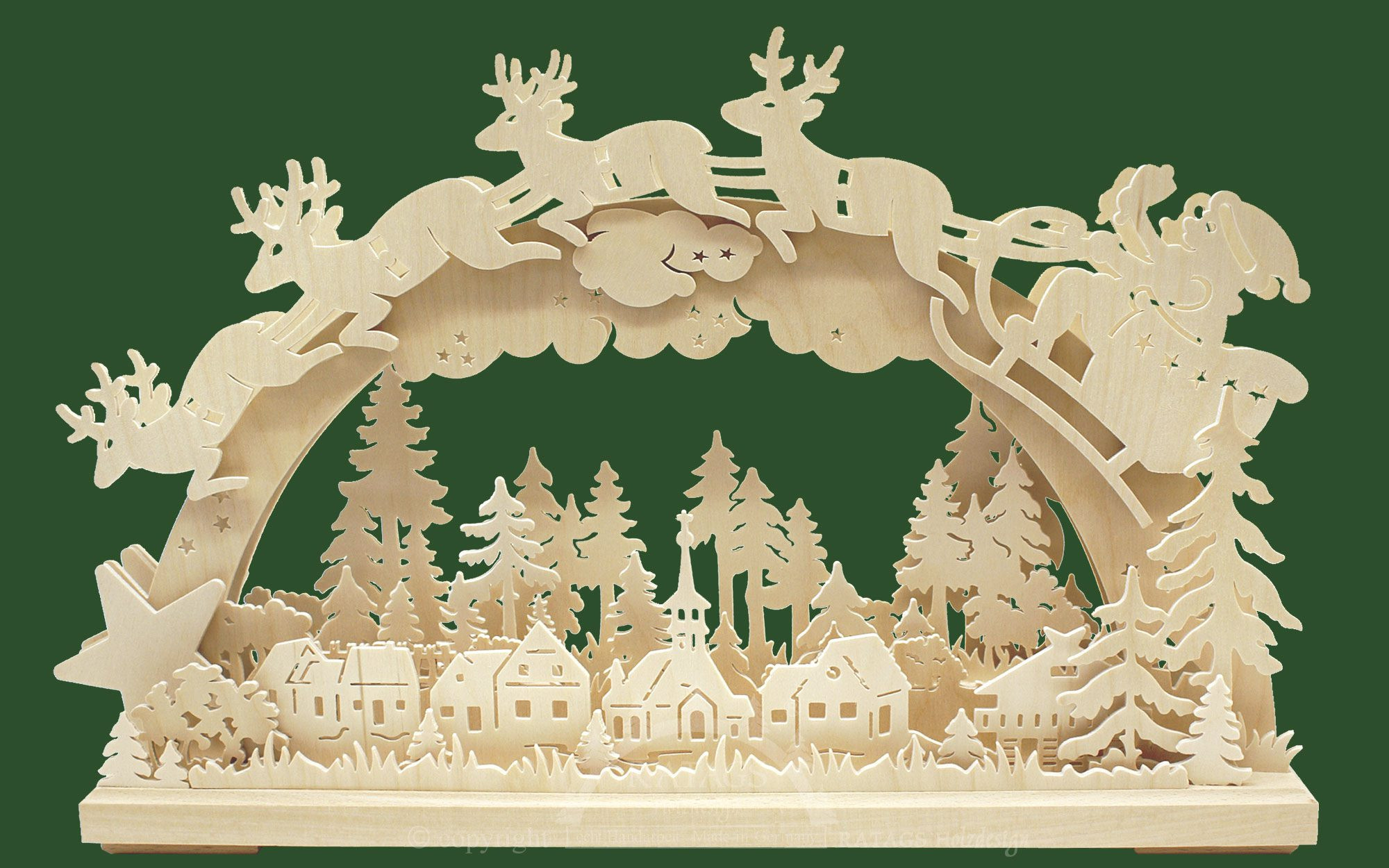 Ratags Schwibbogen Santa Claus, klein Ratags Schwibbogen Santa Claus, klein
