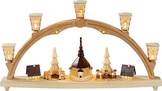 Richard Glässer Schwibbogen Seiffener Kirche Richard Glässer Schwibbogen Seiffener Kirche