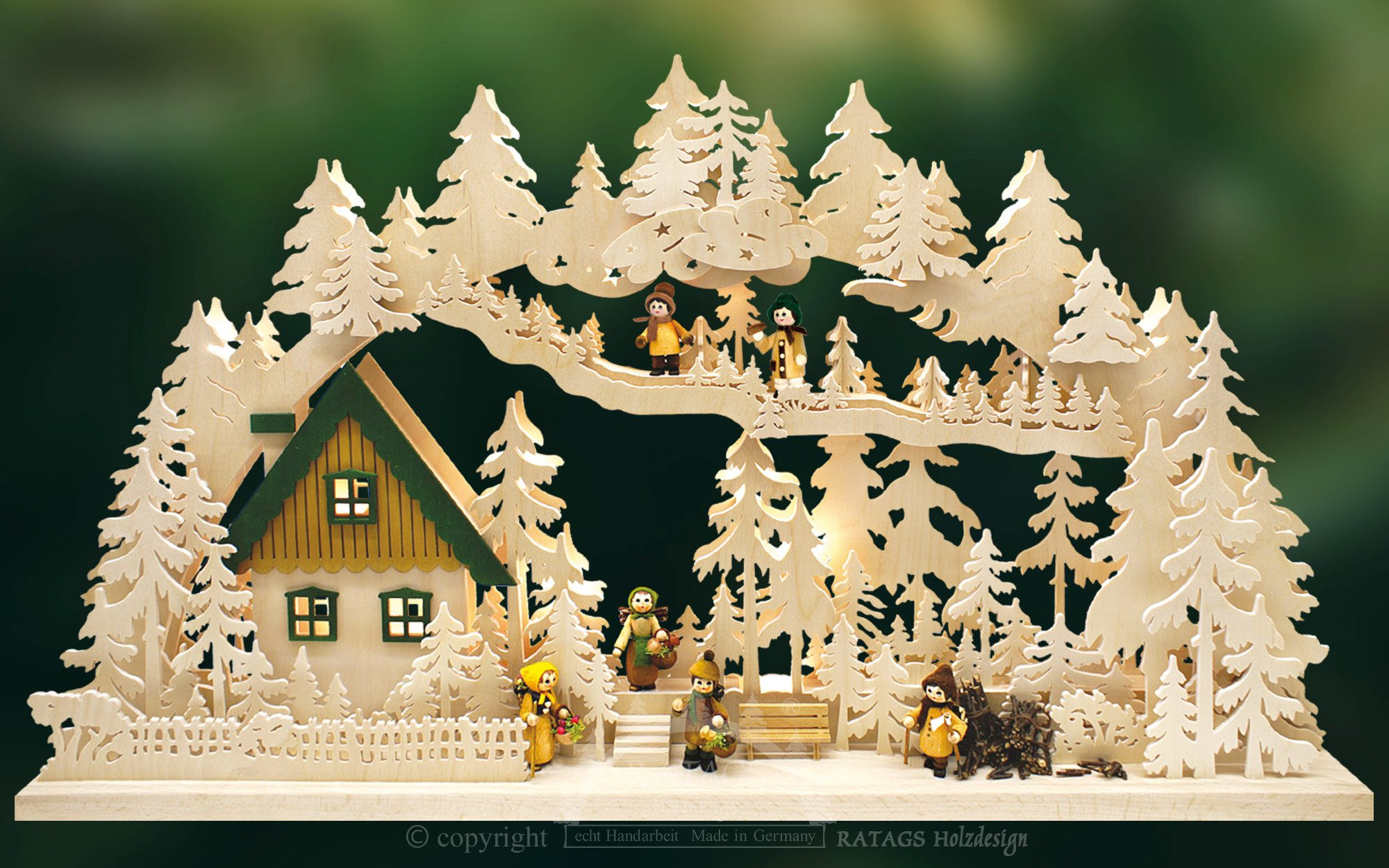 Ratags 3D-Schwibbogen Waldgänger, groß Ratags 3D-Schwibbogen Waldgänger, groß