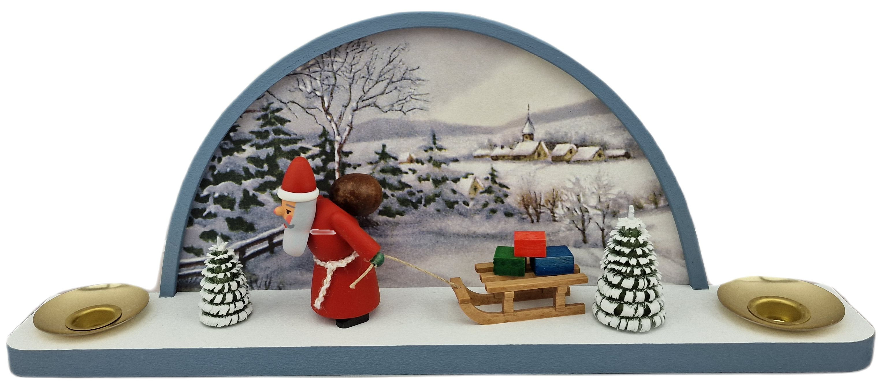 Seerig Schwibbogen Winter mit Weihnachtsmann Seerig Schwibbogen Winter mit Weihnachtsmann