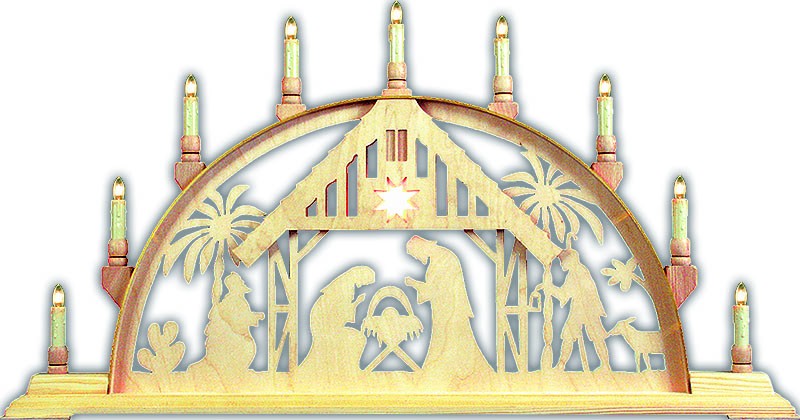 Holger Seidel Schwibbogen Christi Geburt mit Licht Holger Seidel Schwibbogen Christi Geburt mit Licht