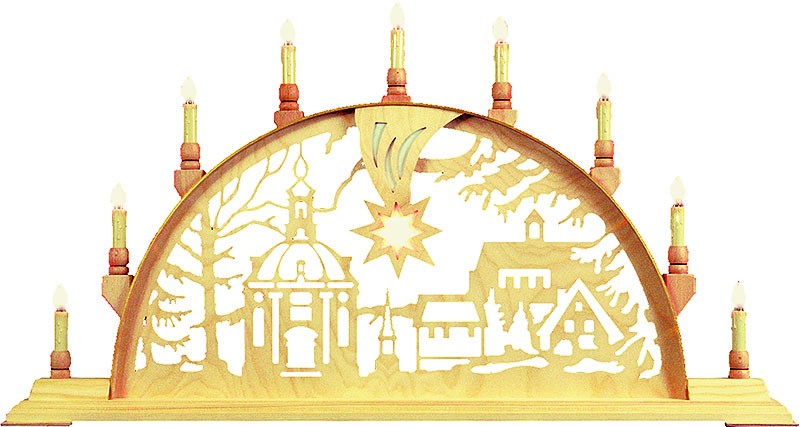 Holger Seidel Schwibbogen Carlsfelder Kirche mit Licht Holger Seidel Schwibbogen Carlsfelder Kirche mit Licht