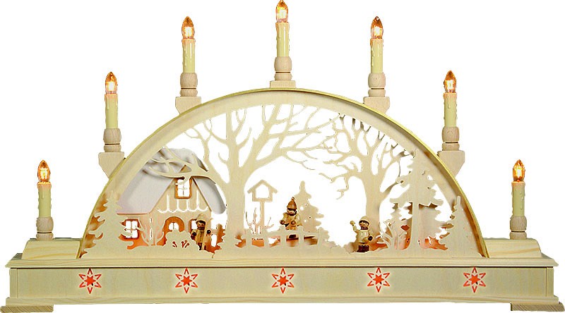 Holger Seidel Schwibbogen Winterlandschaft mit Haus Holger Seidel Schwibbogen Winterlandschaft mit Haus