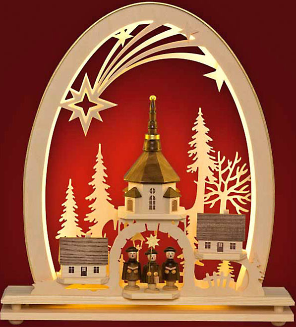 Holger Seidel Schwibbogen Seidelbogen Seiffener Kirche LED Holger Seidel Schwibbogen Seidelbogen Seiffener Kirche LED