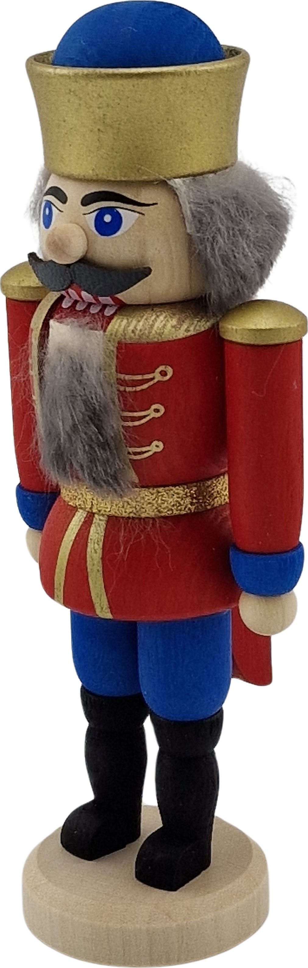 Seiffener Volkskunst eG Mini-Nussknacker König rot, 13 cm Seiffener Volkskunst eG Mini-Nussknacker König rot, 13 cm