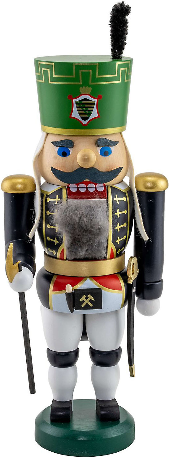 Seiffener Volkskunst Nussknacker Knappschaftältester, 28 cm Seiffener Volkskunst Nussknacker Knappschaftältester, 28 cm