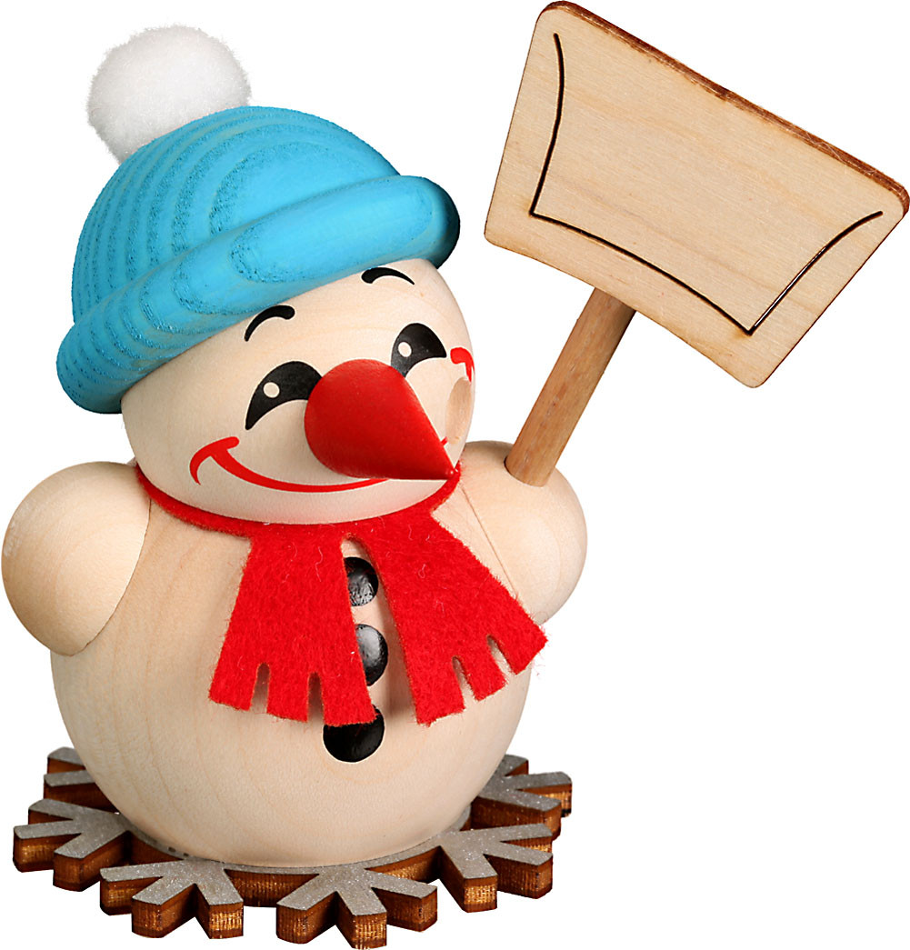 Seiffener Volkskunst Kugelräucherfigur Cool Man Schneeschipper, klein Seiffener Volkskunst Kugelräucherfigur Cool Man Schneeschipper, klein