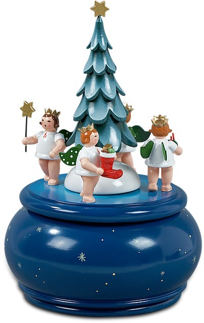 Ellmann Spieldose Advendtengel mit Baum Ellmann Spieldose Advendtengel mit Baum