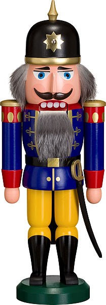 Seiffener Volkskunst eG Nussknacker Soldat blau Seiffener Volkskunst eG Nussknacker Soldat blau
