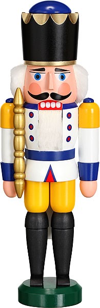 Seiffener Volkskunst eG Nussknacker König weiss Seiffener Volkskunst eG Nussknacker König weiss