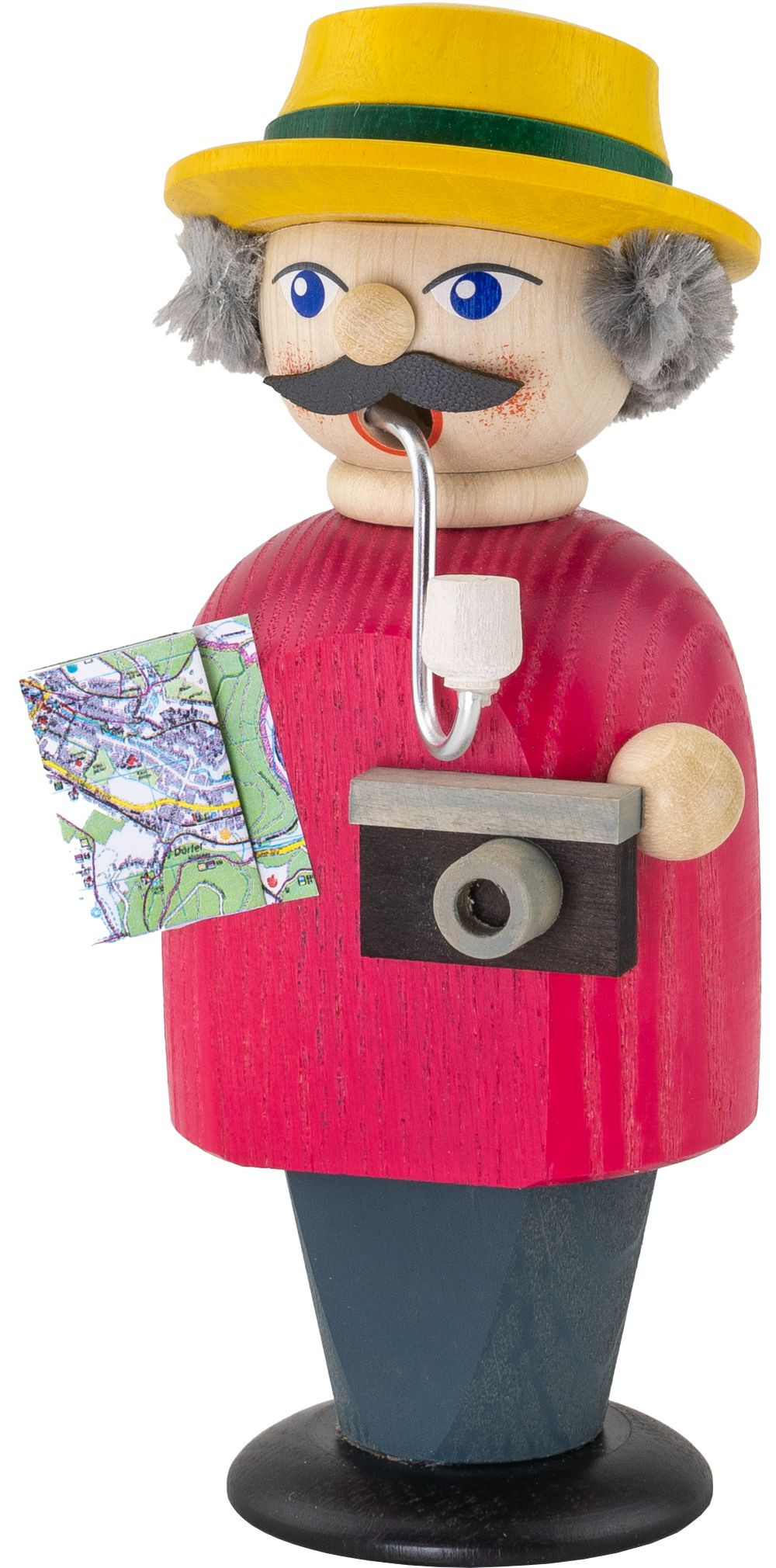 Seiffener Volkskunst eG Räuchermann Tourist - Kleiner Geselle Seiffener Volkskunst eG Räuchermann Tourist - Kleiner Geselle