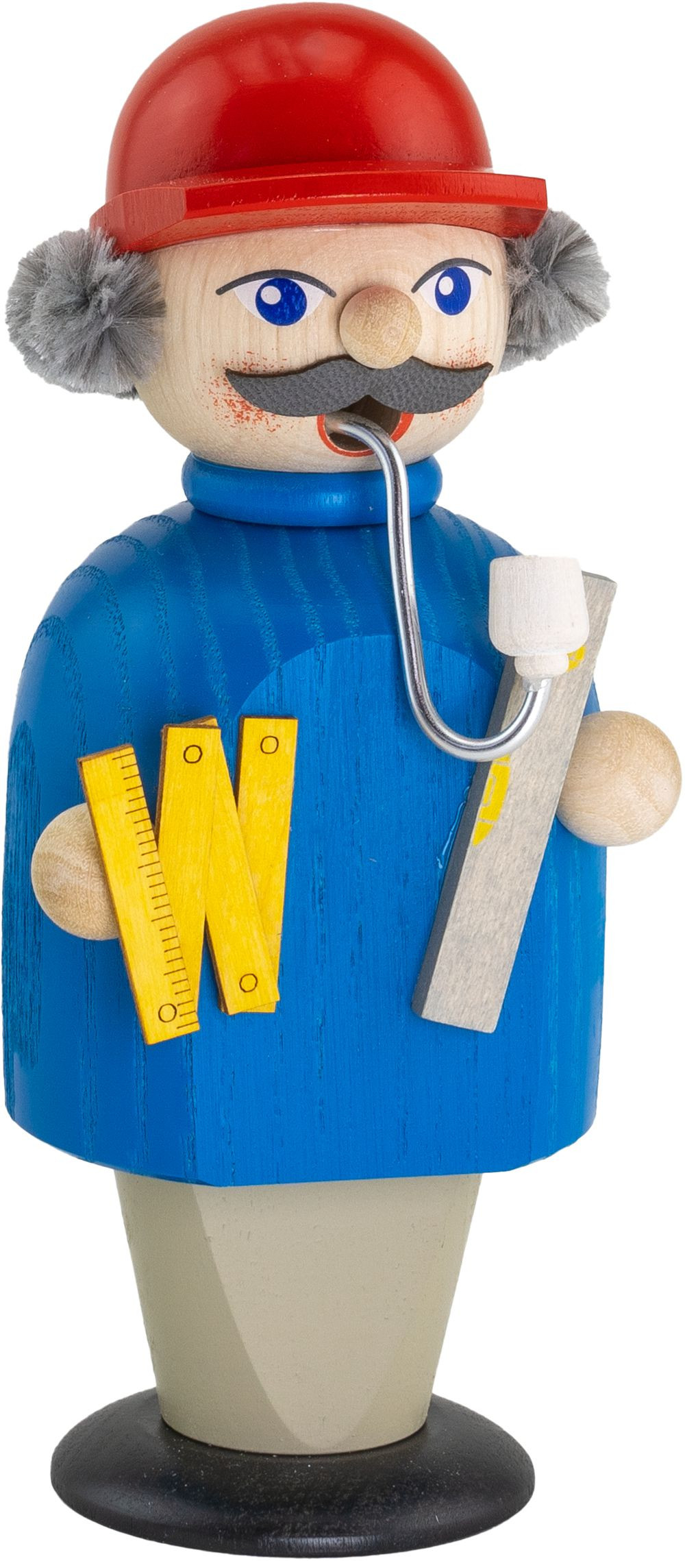 Seiffener Volkskunst eG Räuchermann Hausmeister - Kleiner Geselle Seiffener Volkskunst eG Räuchermann Hausmeister - Kleiner Geselle