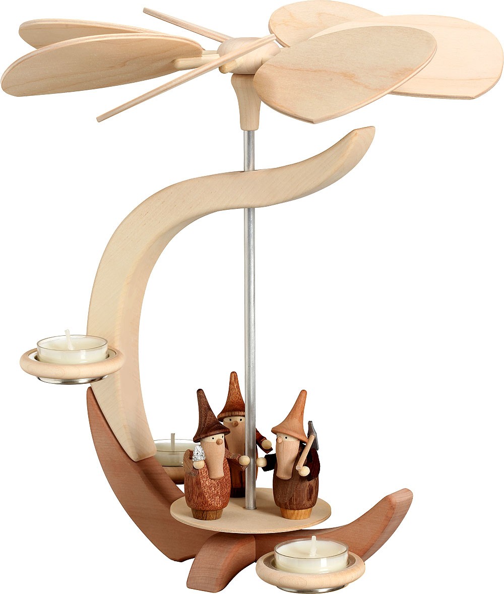 Seiffener Volkskunst Pyramide C-Form, Gnome Seiffener Volkskunst Pyramide C-Form, Gnome