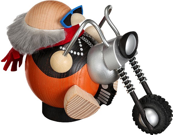 Seiffener Volkskunst eG Kugelräucherfigur Hobby-Biker Seiffener Volkskunst eG Kugelräucherfigur Hobby-Biker