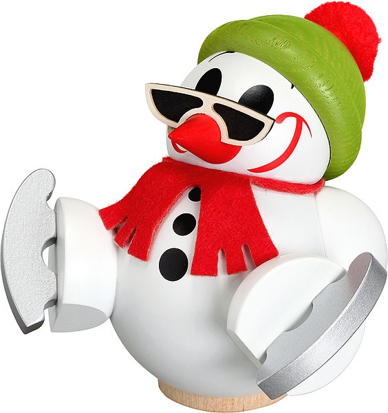 Seiffener Volkskunst eG Kugelräucherfigur Cool Man mit Schlittschuhen Seiffener Volkskunst eG Kugelräucherfigur Cool Man mit Schlittschuhen