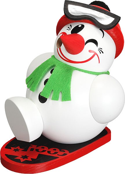 Seiffener Volkskunst eG Kugelräucherfigur Cool Man mit Snowboard Seiffener Volkskunst eG Kugelräucherfigur Cool Man mit Snowboard