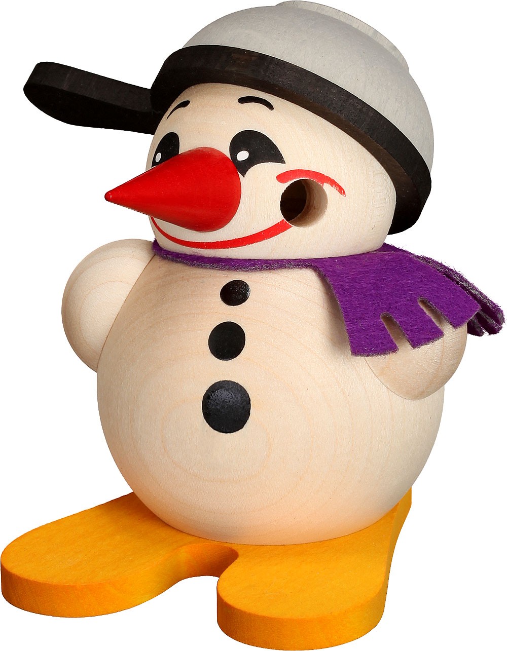 Seiffener Volkskunst eG Kugelräucherfigur Cool Man klein mit Ski & Pfanne Seiffener Volkskunst eG Kugelräucherfigur Cool Man klein mit Ski & Pfanne