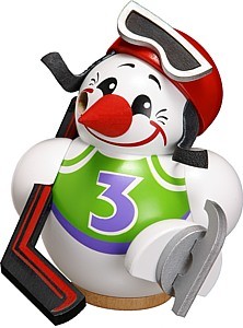 Seiffener Volkskunst eG Kugelräucherfigur Cool Man Eishockeyspieler, weiß Seiffener Volkskunst eG Kugelräucherfigur Cool Man Eishockeyspieler, weiß