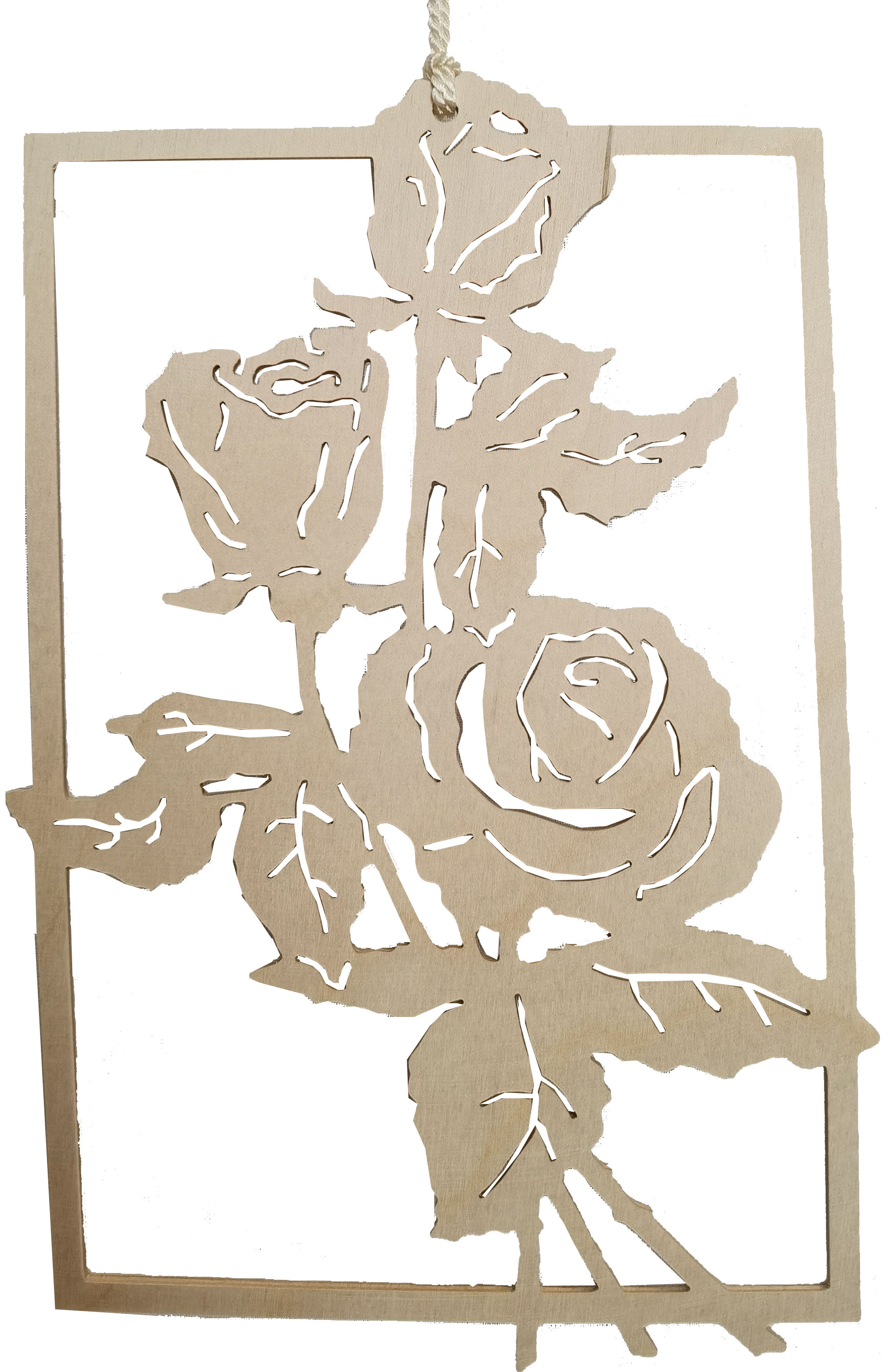 Taulin Fensterbild Rose Taulin Fensterbild Rose